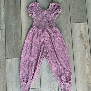 SweetHoney Smocked Floral Romper